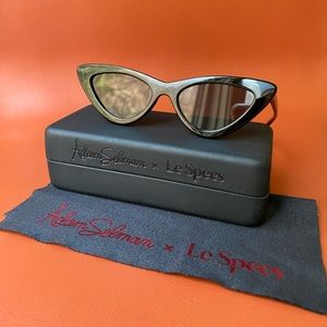 Adam Selman x Le Specs The Last Lolita Sunglasses Black